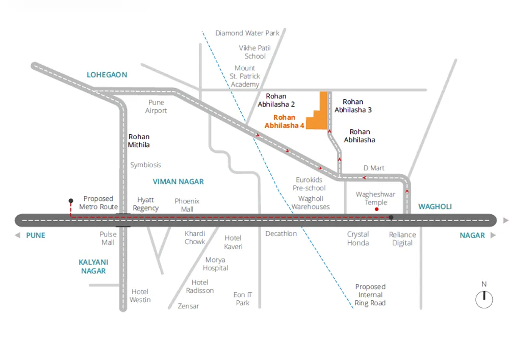 Kohinoor Central Park Location Map